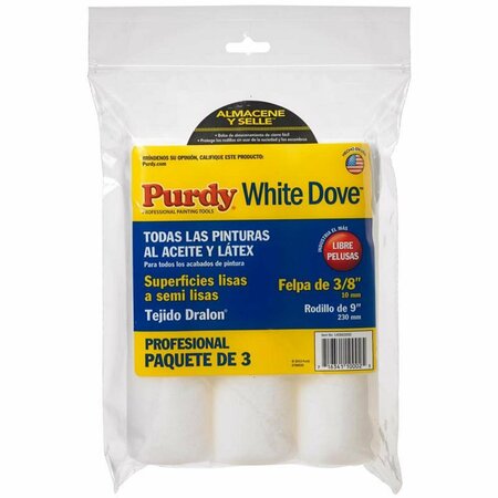 Purdy ROLLR WHT DOVE 9X3/8 3PK 14E863000